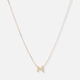 Halsband 9k guld - bokstav M, 43cm