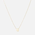 Halsband 9k guld - bokstav Q, 43cm