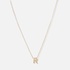 Halsband 9k guld - bokstav R, 43cm