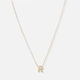 Halsband 9k guld - bokstav R, 43cm