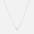 Halsband 9k guld - bokstav V, 43cm