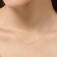 Halsband 9k guld - bokstav Y, 43cm