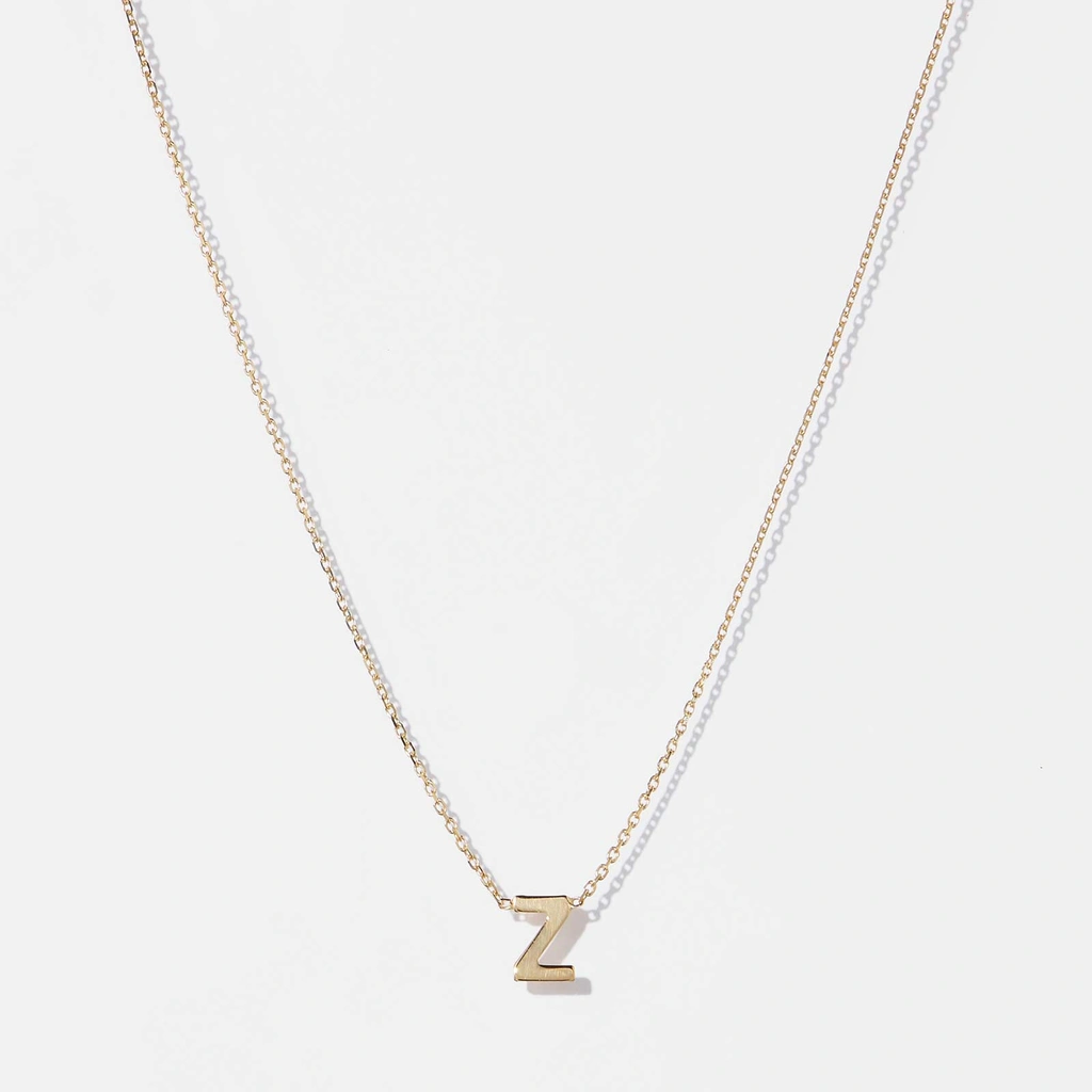 Halsband 9k guld - bokstav Z, 43cm