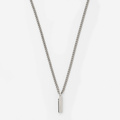 Stålhalsband herr 2mm pansar m bricka 55cm
