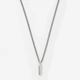 Stålhalsband herr 2mm pansar m bricka 55cm