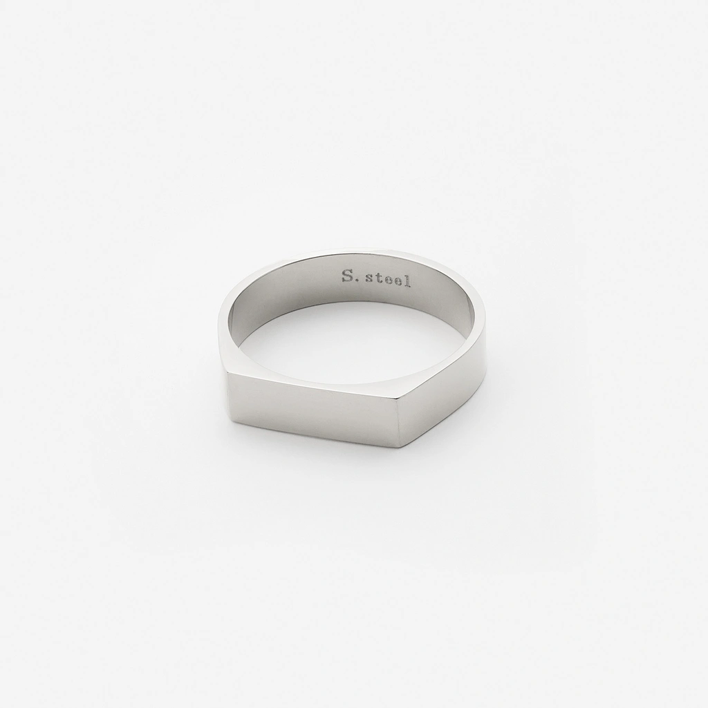 Stålring herr - polerad klackring, st. 66