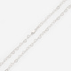 Halsband i silver, hjärtlänk 45cm