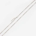 Halsband i silver -mixad pansar 42+3cm