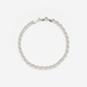 Silverarmband herr, platt ankarkedja, 19cm