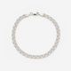 Armband dam i silver, 4,5mm bismarck 18cm