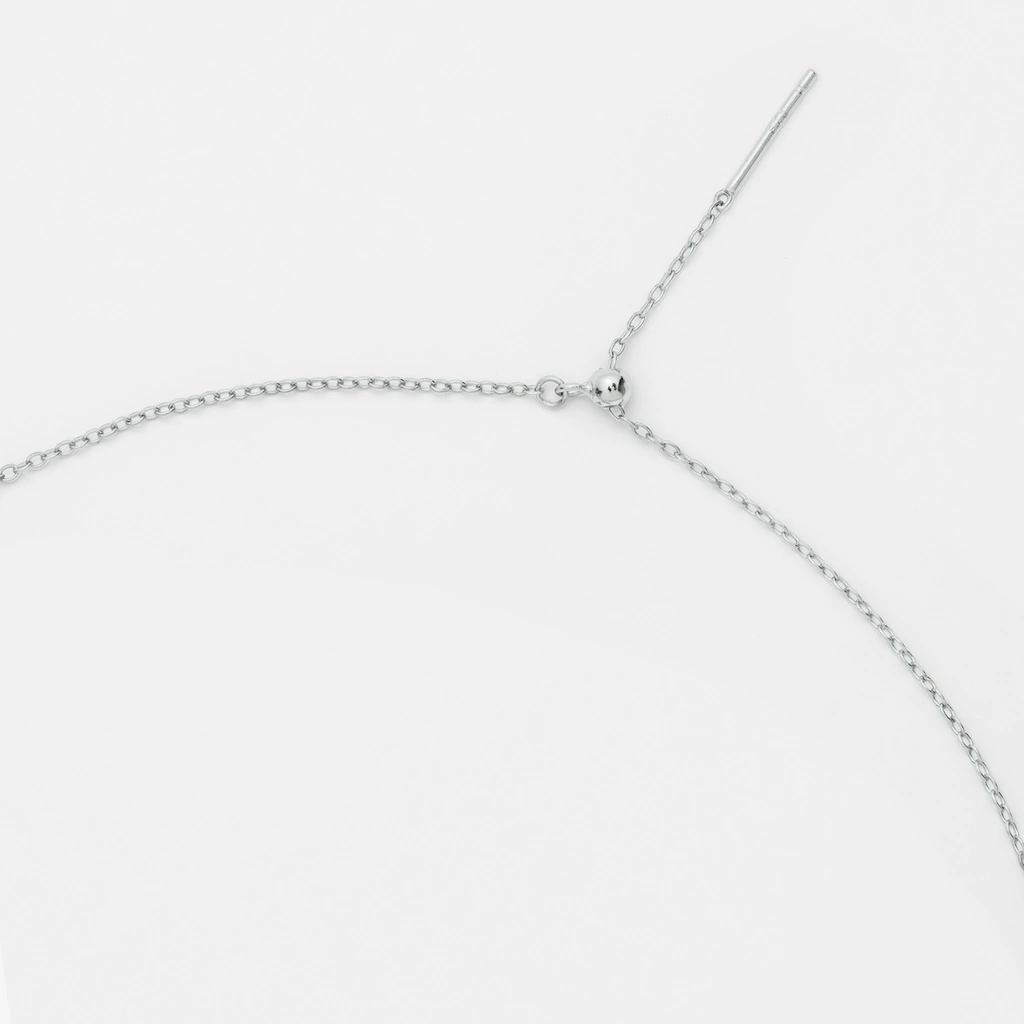 Rhodinerad silverkedja för berlocker - 45cm