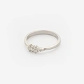 Ring i silver, 9 stenar - st. 18,5