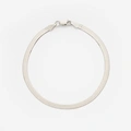 Armband dam i Sterling silver - herringbone, 17cm