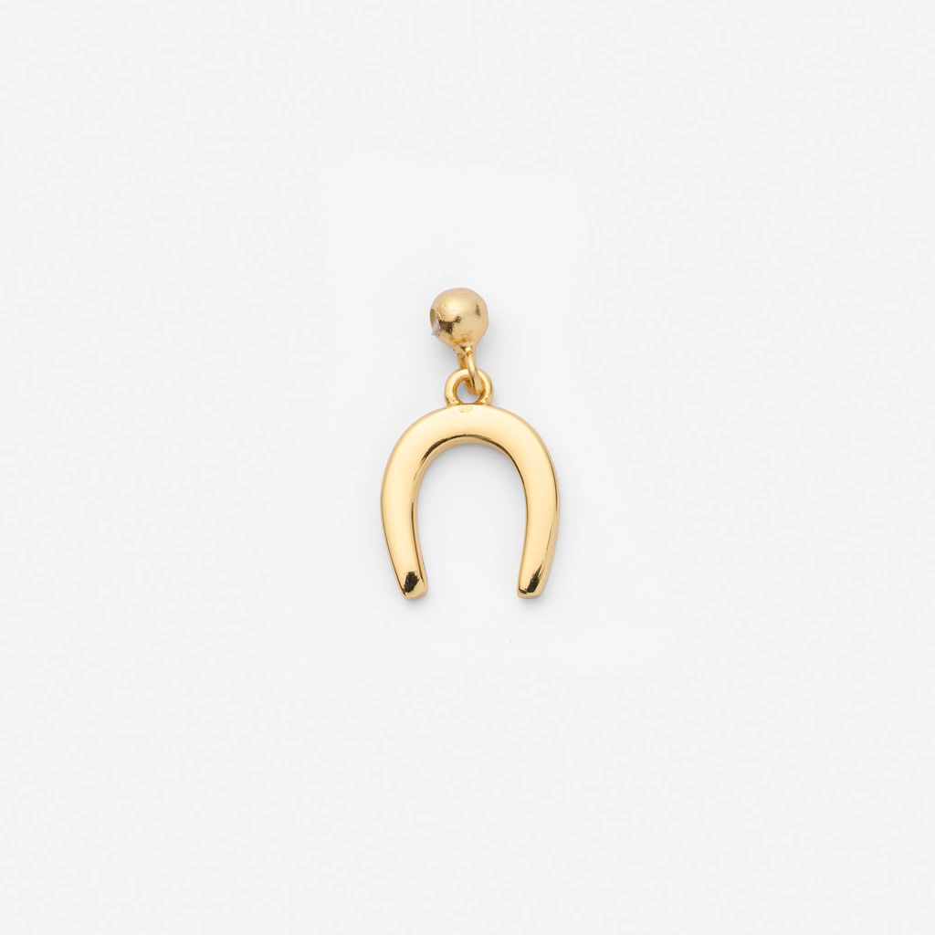Hängsmycke i guldpläterat  silver - hästsko