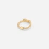 18k guldpläterat ring - hjärta, onesize