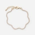 18k guldpläterat armband - vågigt