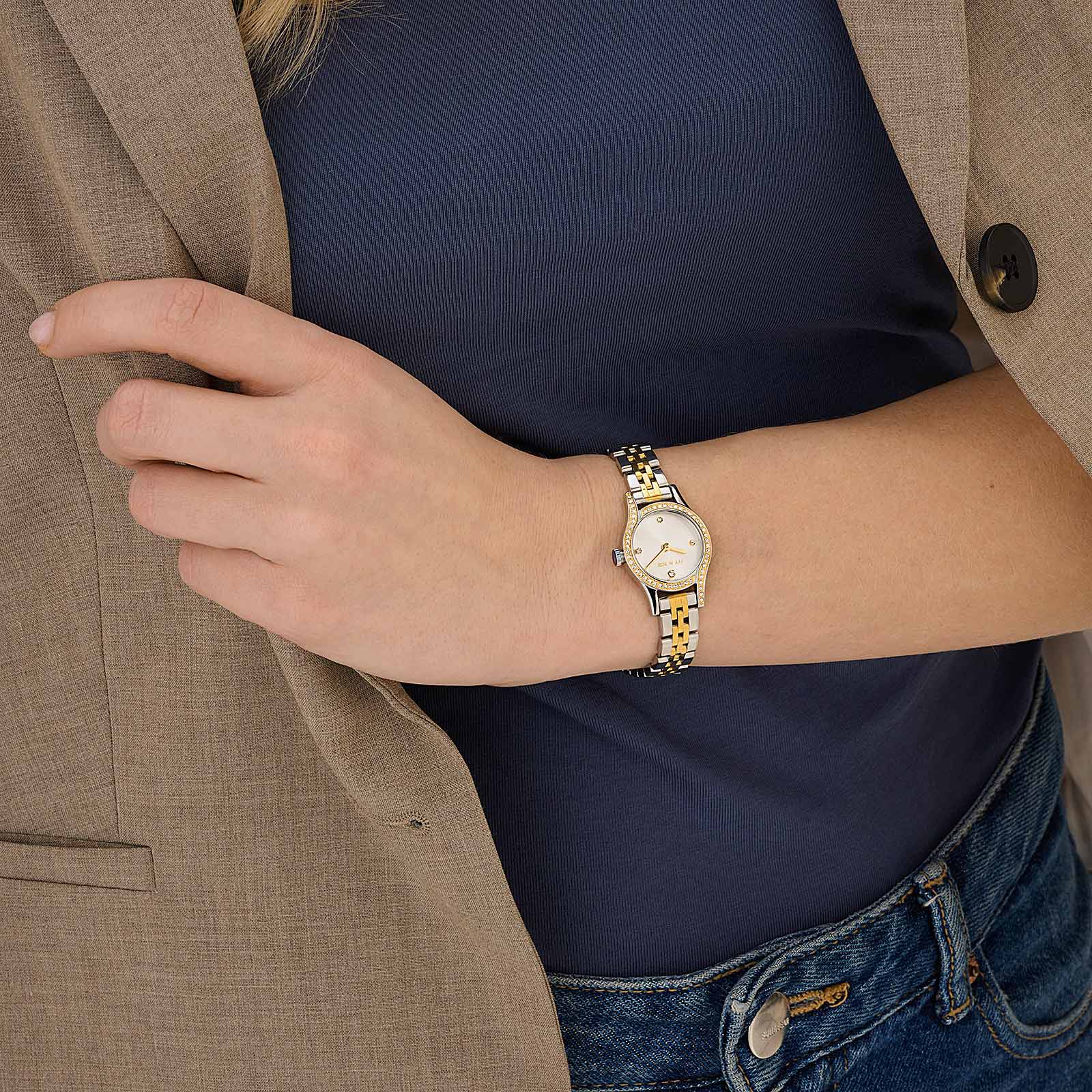 Ivy n Rox Luxe damklocka - bicolor, 23mm