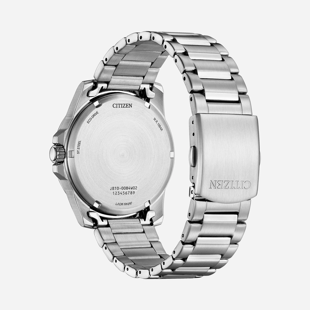 Citizen Marine Eco-Drive, stål/grön - AW1811-82X