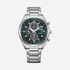 Citizen Eco-Drive Chrono, stål/grön - CA0459-79X