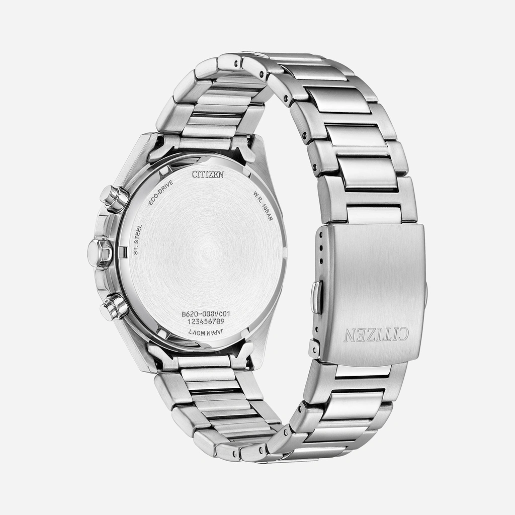 Citizen Eco-Drive Chrono, stål/grön - CA4590-81X