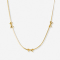 Guldfärgat halsband, rosetter, 40+6cm