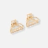 2-pack guldfärgade bågformade hårklämmor, 2,5cm