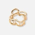 Guldfärgad hårklämma - blomma, 8,5cm