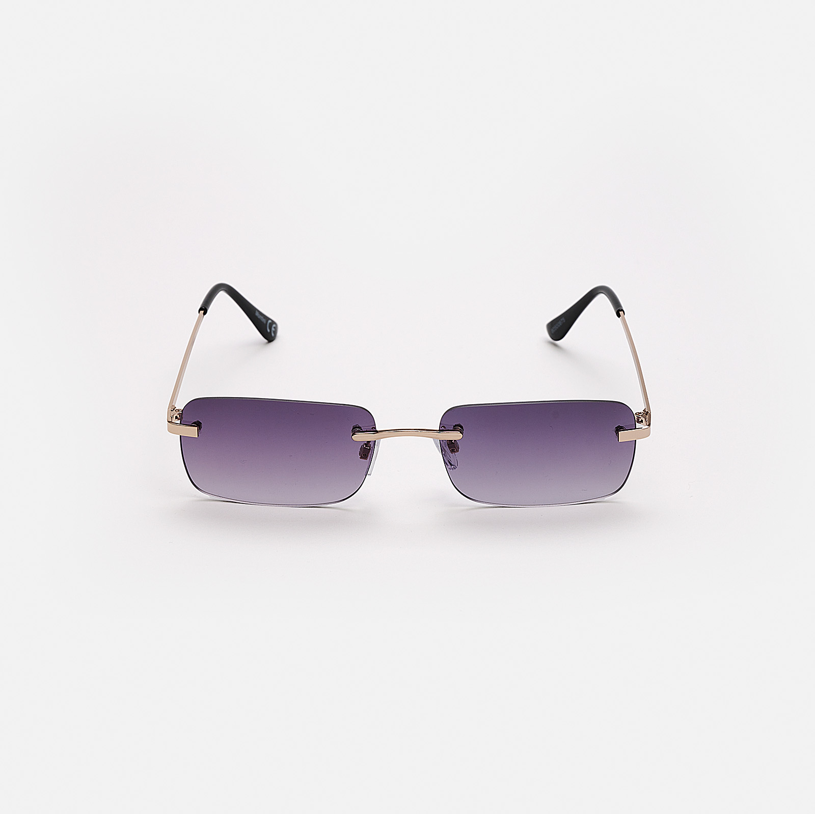 Solglasögon unisex Rectangle, gråtonat glas