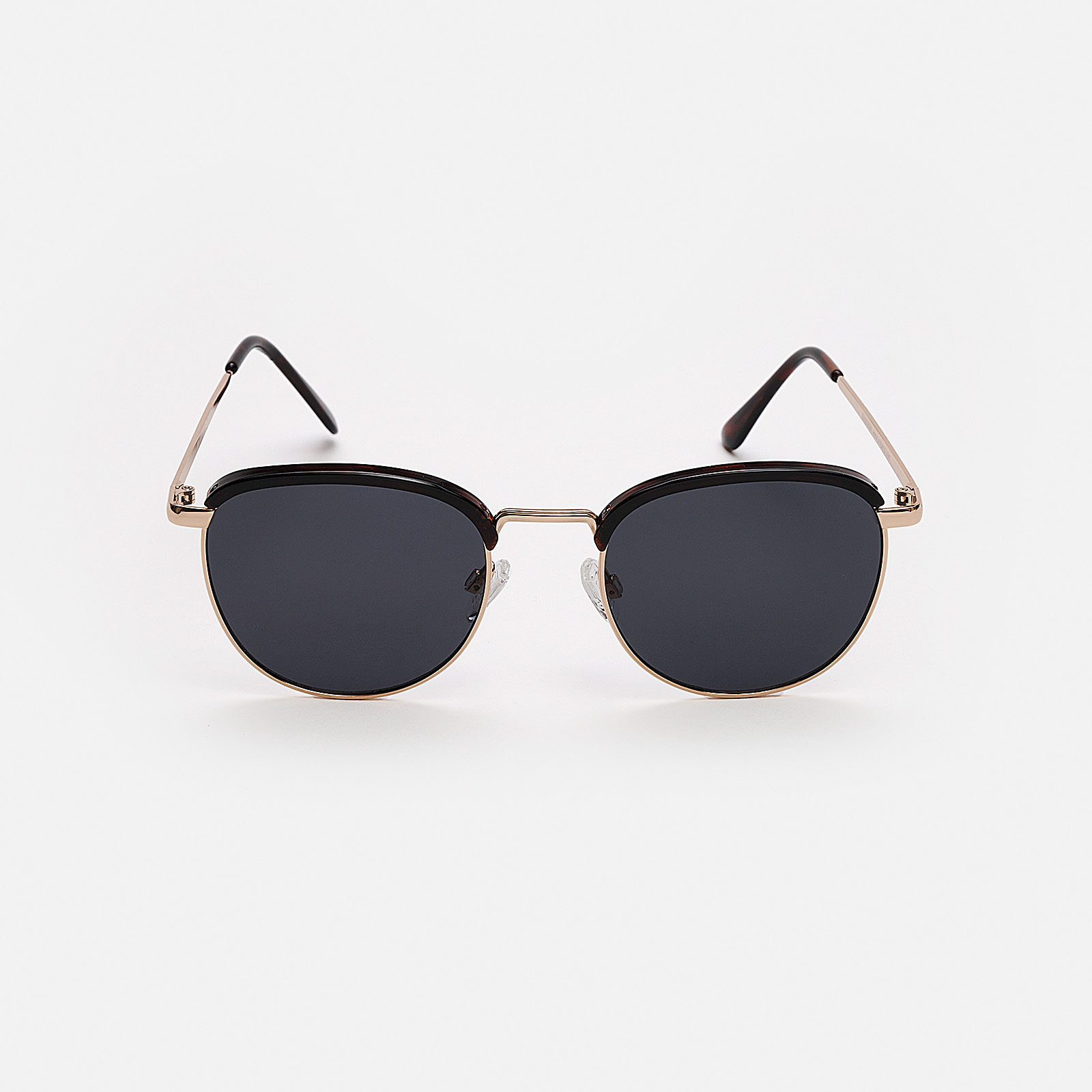 Solglasögon dam Retro,  svart glas & metallbågar