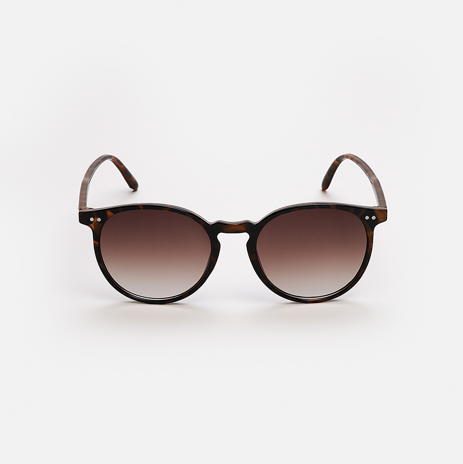 Solglasögon unisex Round, bruna bågar