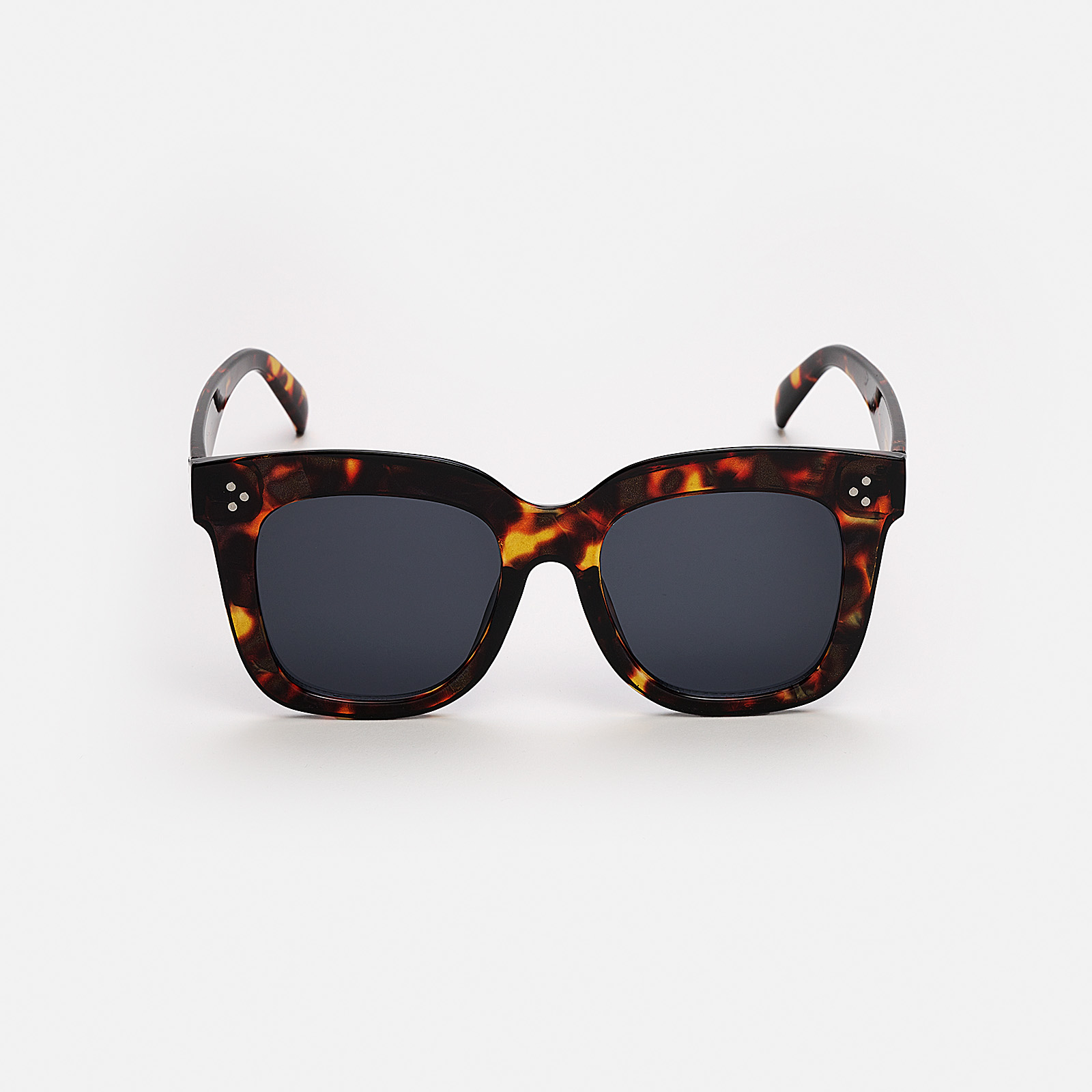 Solglasögon dam Big, svart glas & melerade bågar