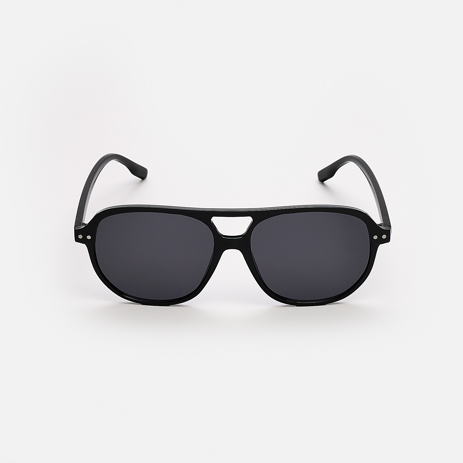 Solglasögon unisex Pilot, svarta bågar