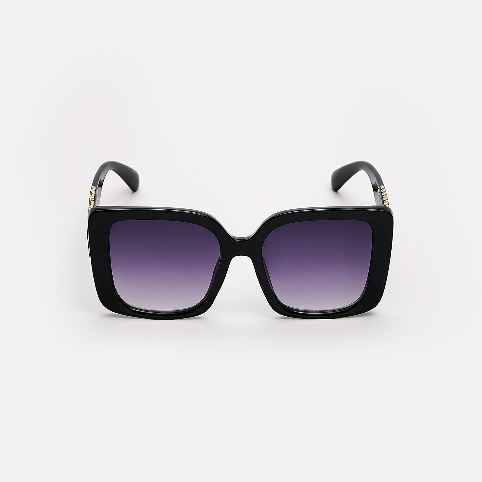 Solglasögon dam Big, svart glas & bågar