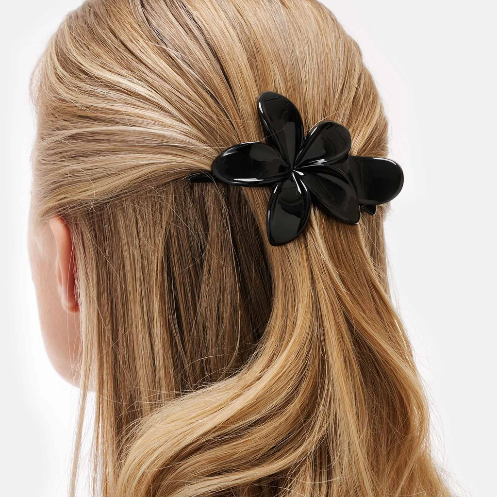 Svart hårklämma - blomma, 9,5 cm