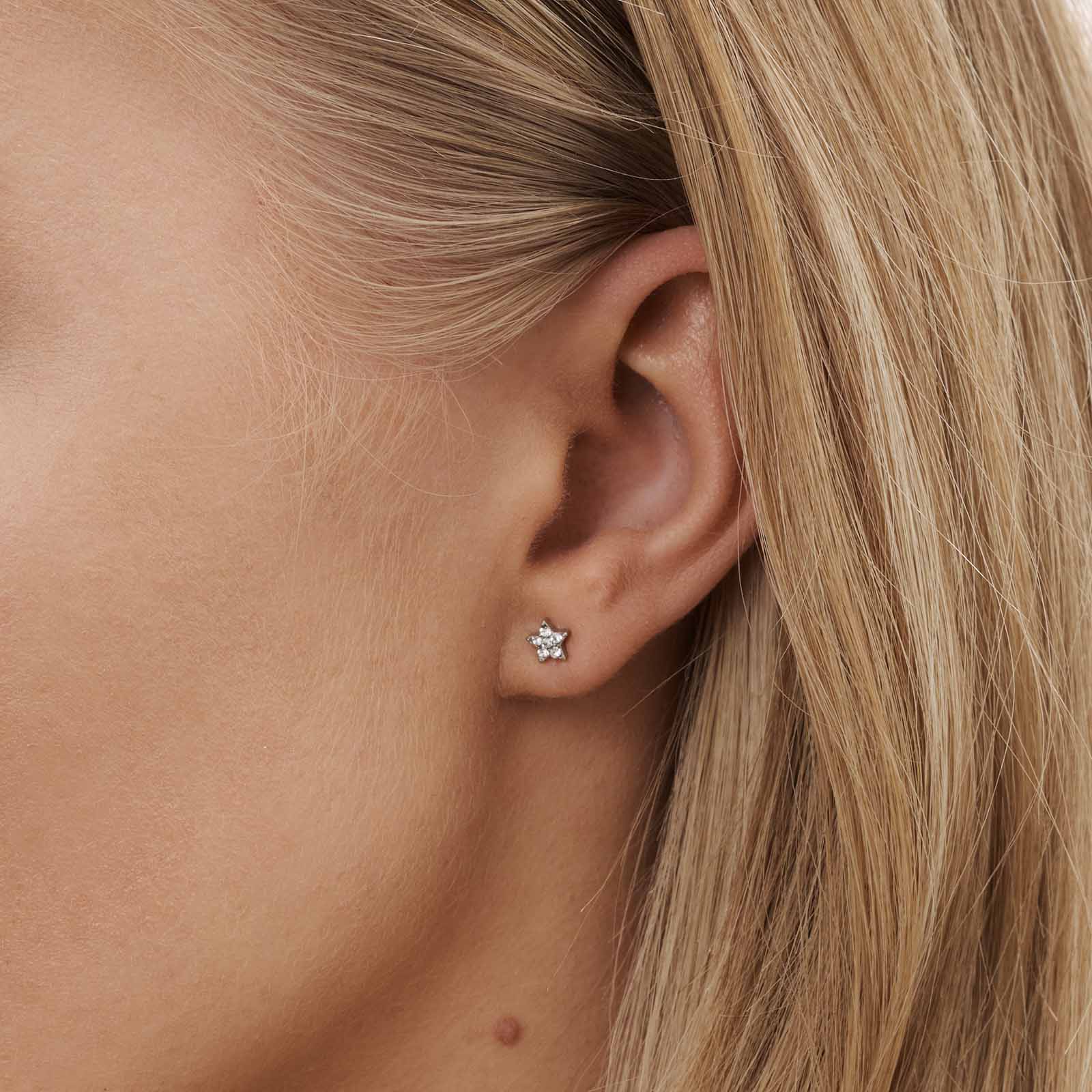 6 silverfärgade studs - olika motiv 2