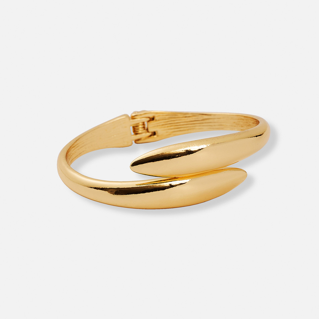 Stilrent guldfärgat armband - bangle