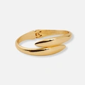 Stilrent guldfärgat armband - bangle