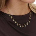 Guldfärgat halsband, prästkragar, 38+10cm