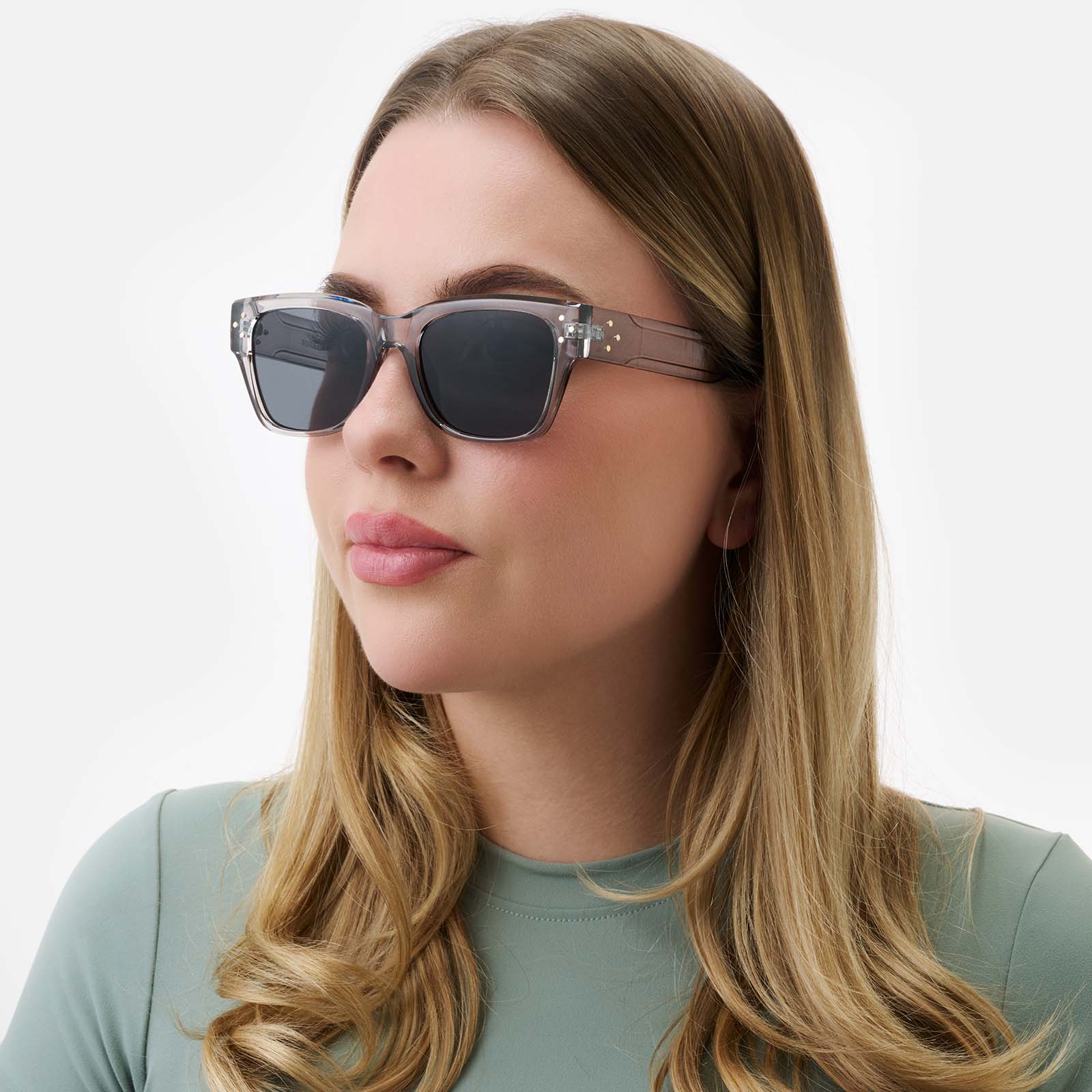 Solglasögon unisex Classic, grå bågar