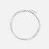 Armband dam i silver -mixad pansar 42+3cm