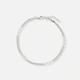 Armband dam i silver -mixad pansar 42+3cm