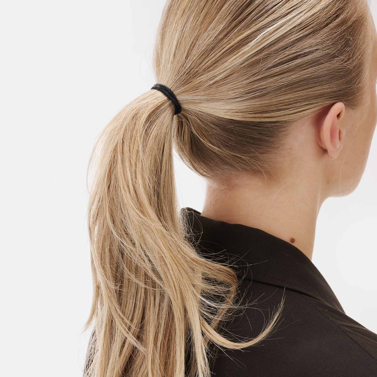 10-pack svarta hårsnoddar utan metall