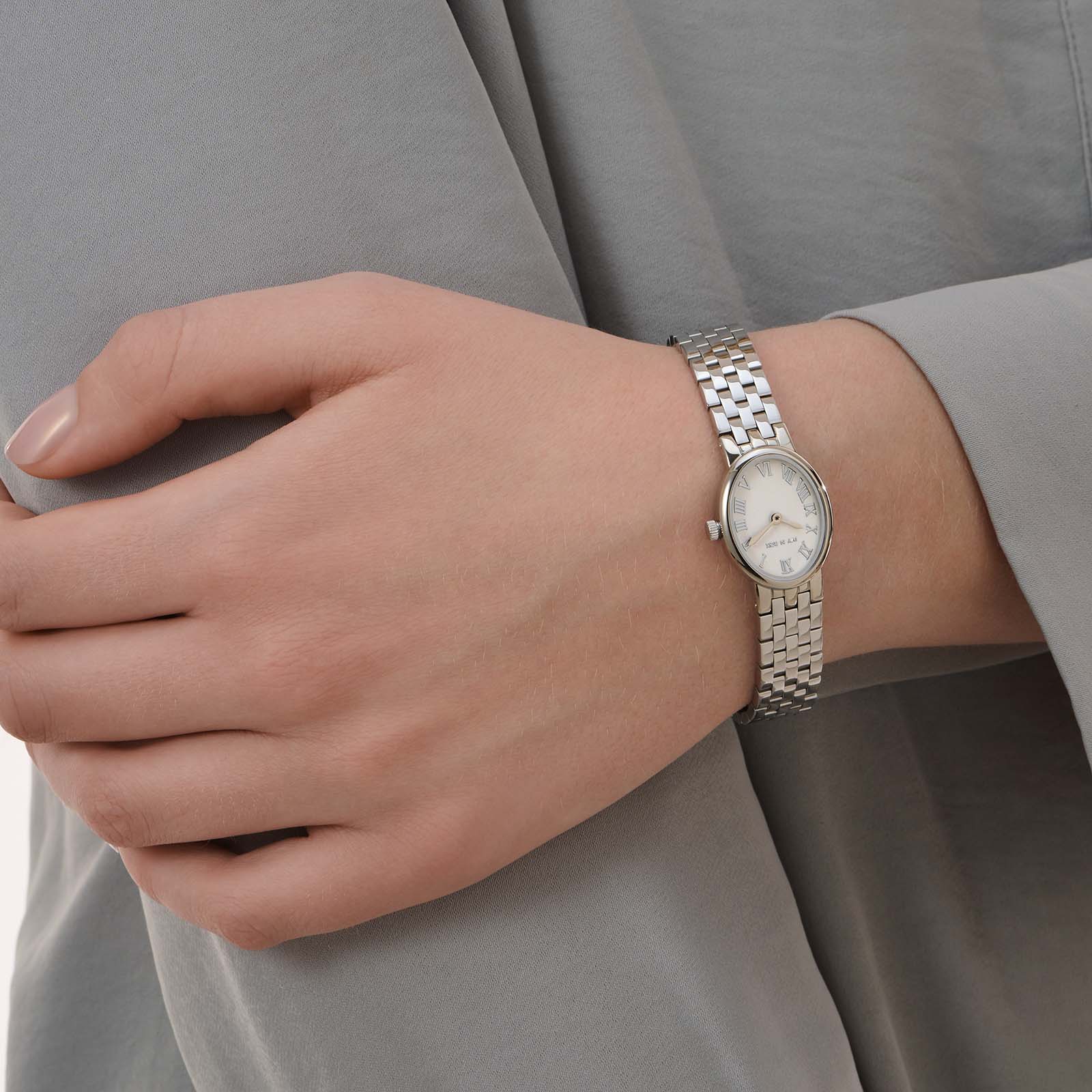 Ivy n Rox Grace damklocka - silver/vit