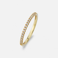 Alliansring 18k guld med 0,15 ct labbodlade diamanter - 19