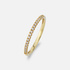 Alliansring 18k guld med 0,15 ct labbodlade diamanter - 19