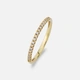 Alliansring 18k guld med 0,15 ct labbodlade diamanter - 18