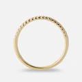 Alliansring 18k guld med 0,15 ct labbodlade diamanter - 18
