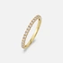 Alliansring 18k guld med 0,25 ct labbodlade diamanter - 17