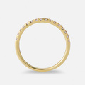 Alliansring 18k guld med 0,25 ct labbodlade diamanter - 18,5
