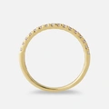 Alliansring 18k guld med 0,25 ct labbodlade diamanter - 17